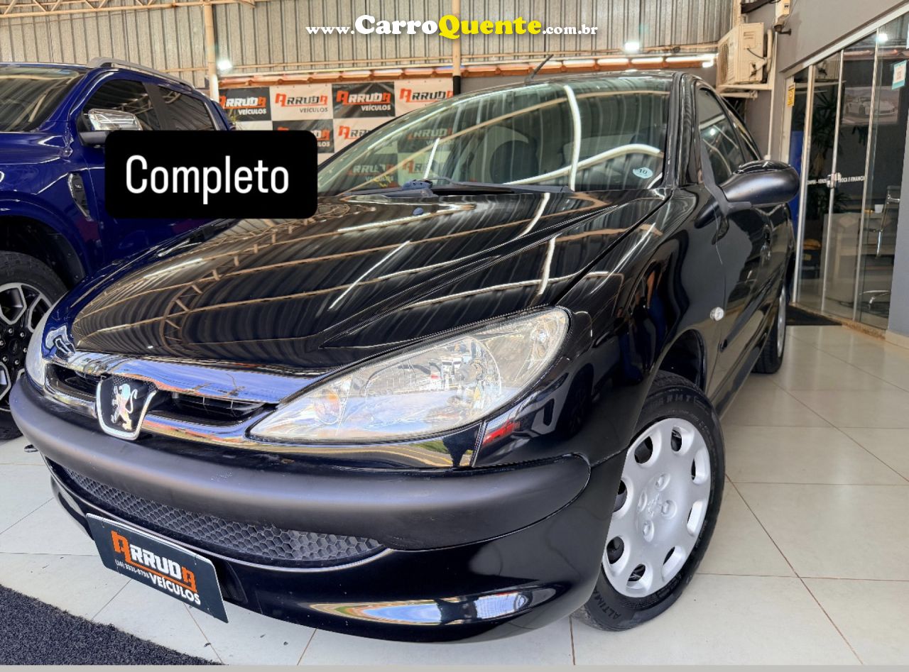 PEUGEOT   206 SENSATION 1.4 FLEX 8V 5P   PRETO 2008 1.4 FLEX - Loja