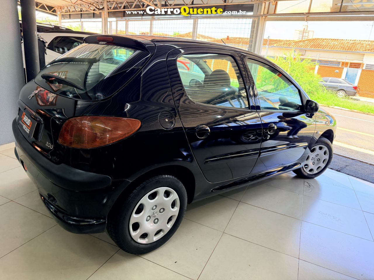 PEUGEOT   206 SENSATION 1.4 FLEX 8V 5P   PRETO 2008 1.4 FLEX - Loja