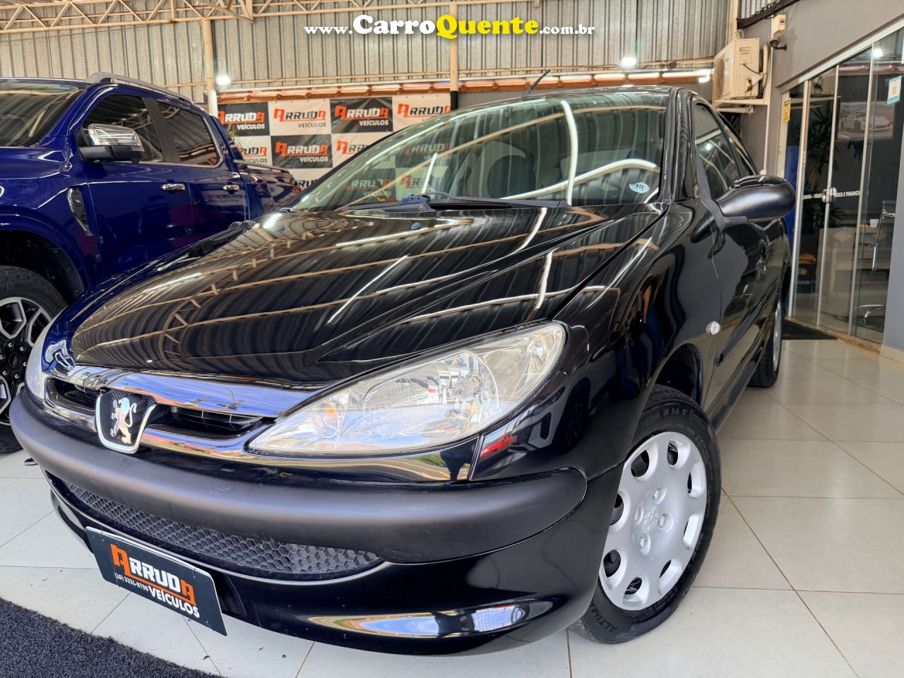 PEUGEOT   206 SENSATION 1.4 FLEX 8V 5P   PRETO 2008 1.4 FLEX - Loja