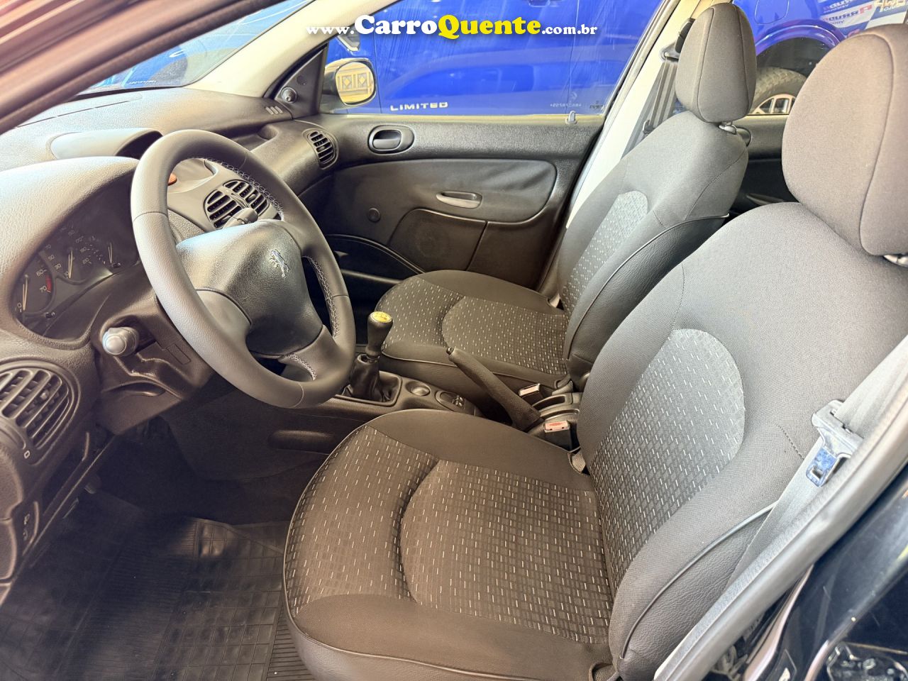 PEUGEOT   206 SENSATION 1.4 FLEX 8V 5P   PRETO 2008 1.4 FLEX - Loja