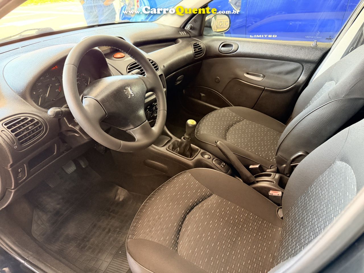 PEUGEOT   206 SENSATION 1.4 FLEX 8V 5P   PRETO 2008 1.4 FLEX - Loja