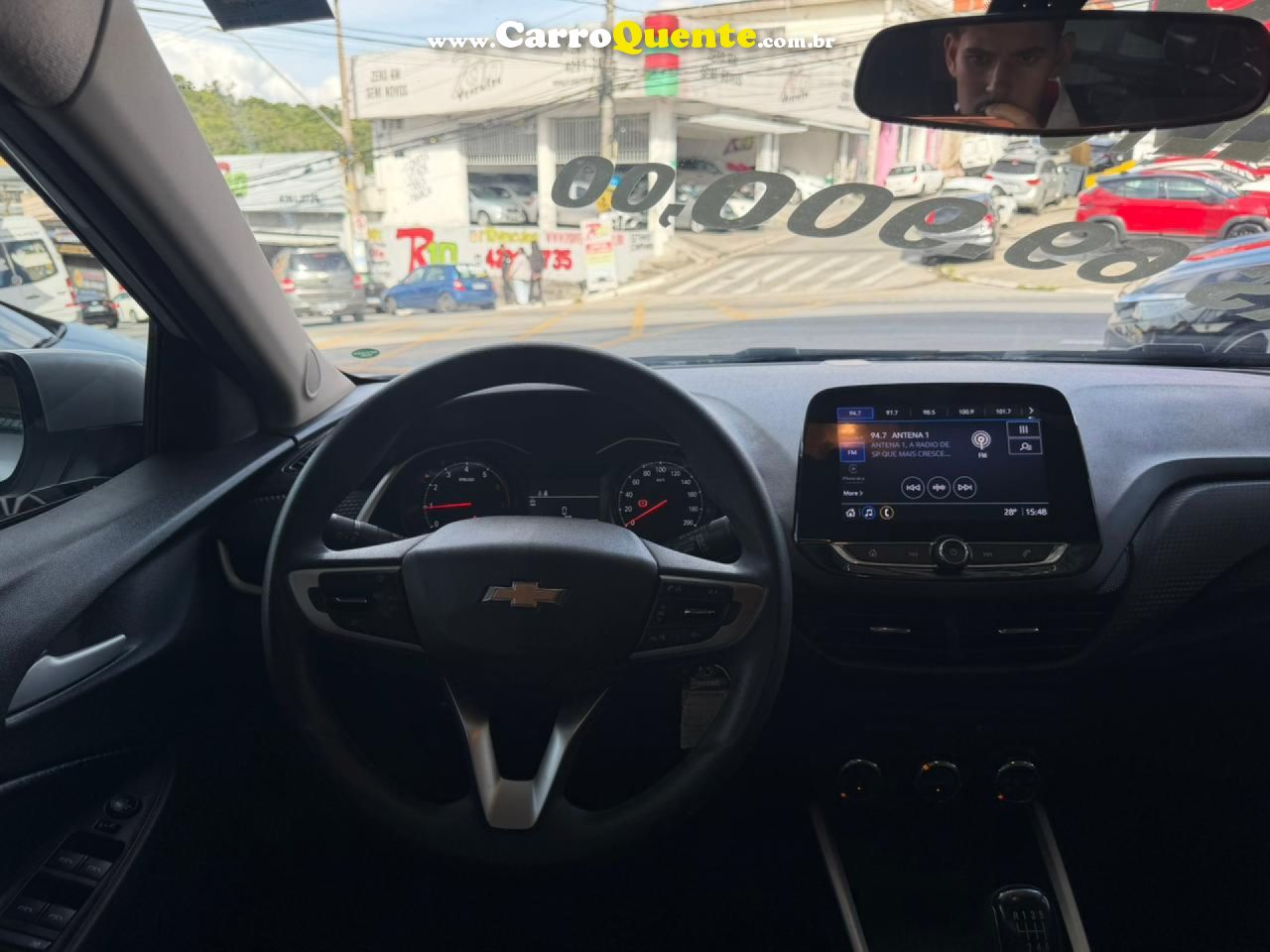 CHEVROLET   ONIX HATCH LT 1.0 12V FLEX 5P MEC.   PRATA 2023 1.0 FLEX - Loja