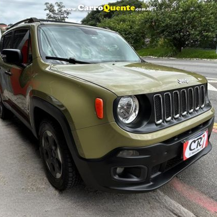 JEEP   RENEGADE SPORT 1.8 4X2 FLEX 16V MEC.   VERDE 2016 1.8 FLEX