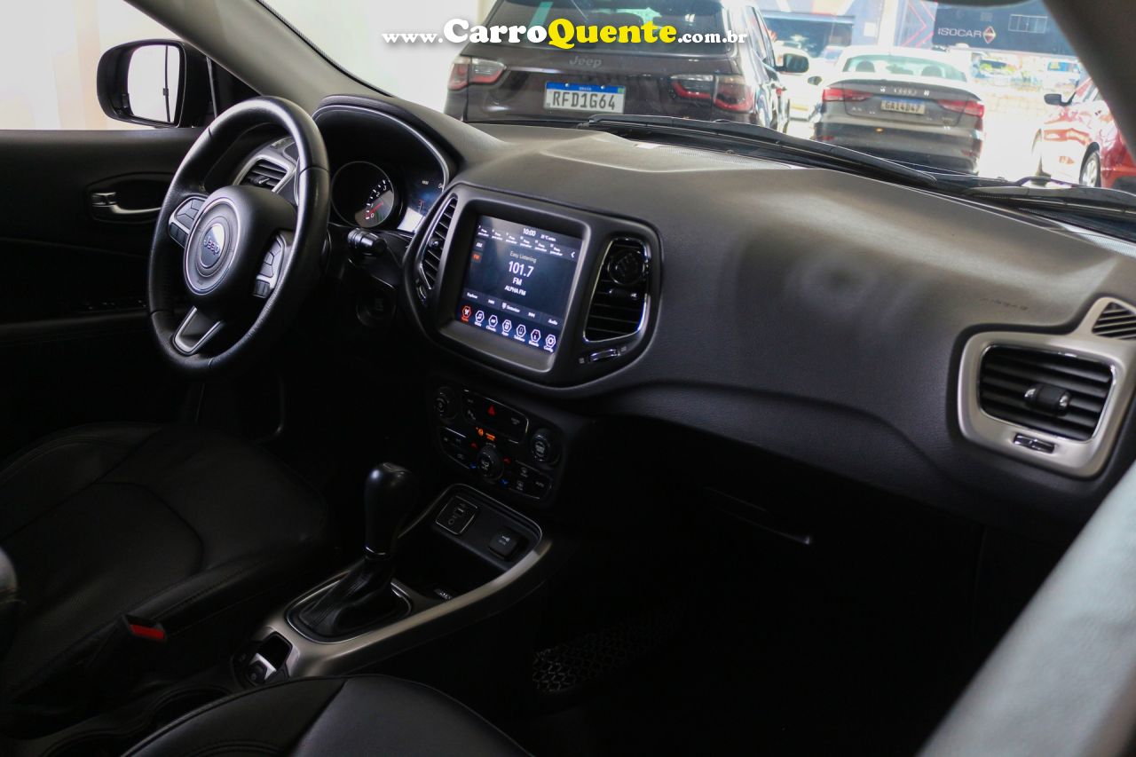 JEEP   COMPASS LONGITUDE 2.0 4X2 FLEX 16V AUT.   PRETO 2019 2.0 FLEX - Loja