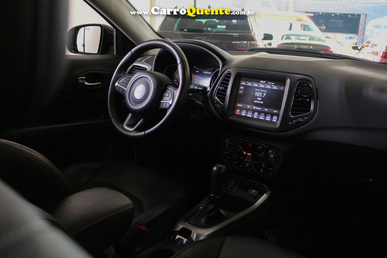 JEEP   COMPASS LONGITUDE 2.0 4X2 FLEX 16V AUT.   PRETO 2019 2.0 FLEX - Loja