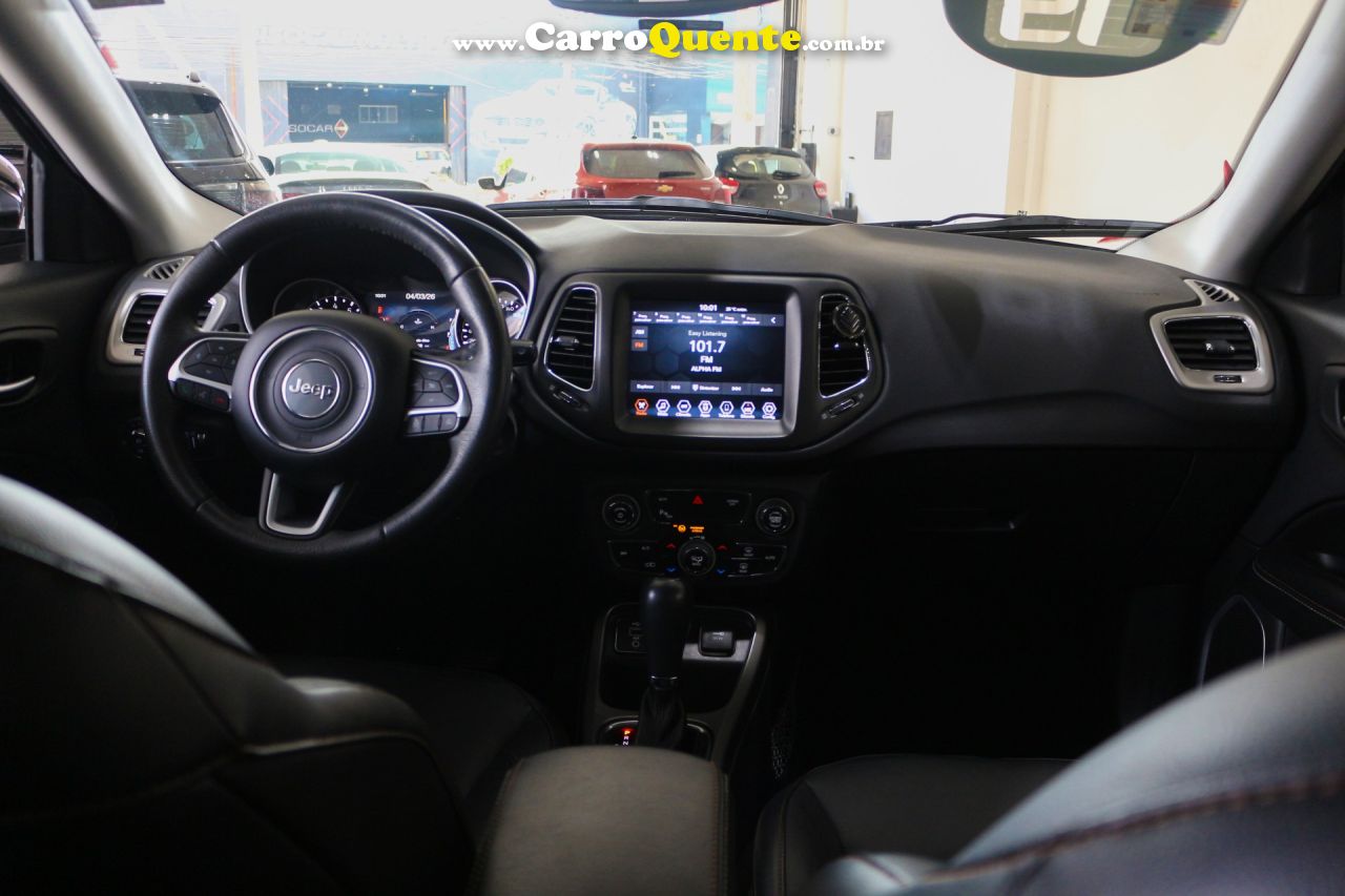 JEEP   COMPASS LONGITUDE 2.0 4X2 FLEX 16V AUT.   PRETO 2019 2.0 FLEX - Loja