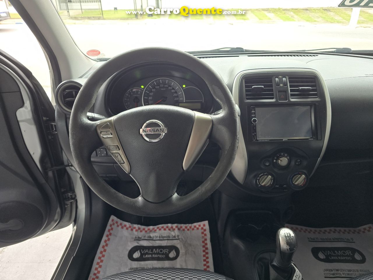 NISSAN   MARCH SV 1.6 16V FLEXSTART 5P MEC.   CINZA 2018 1.6 GASOLINA - Loja