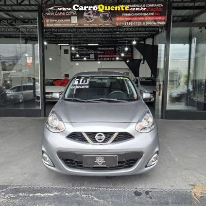 NISSAN   MARCH SV 1.6 16V FLEXSTART 5P MEC.   CINZA 2018 1.6 GASOLINA
