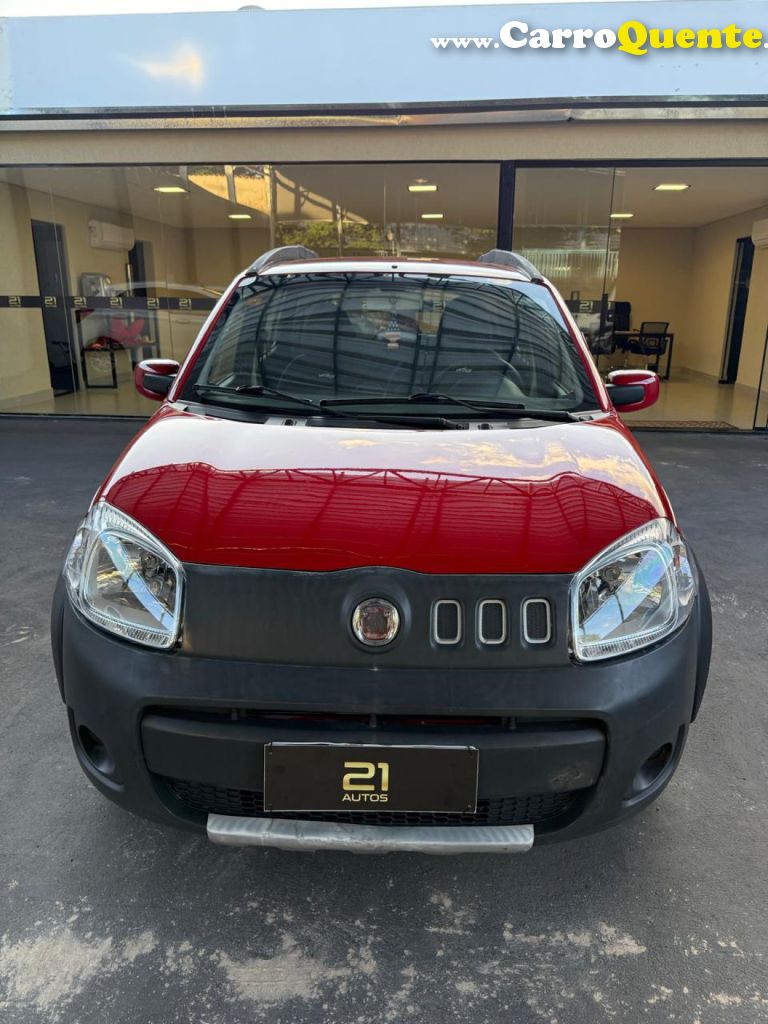 FIAT   UNO WAY 1.0 EVO FIRE FLEX 8V 5P   VERMELHO 2012 1.0 FLEX - Loja