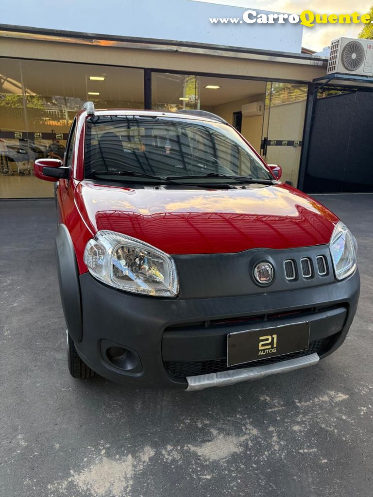 FIAT   UNO WAY 1.0 EVO FIRE FLEX 8V 5P   VERMELHO 2012 1.0 FLEX - Loja