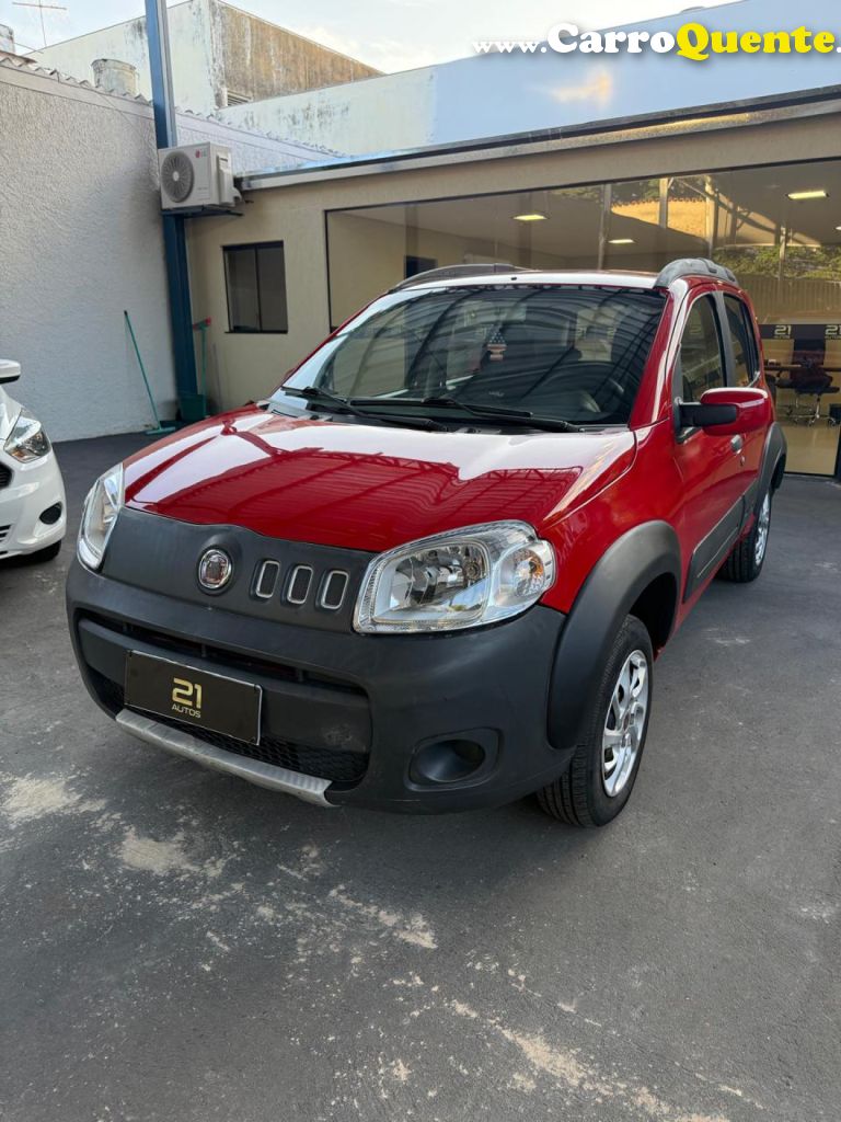 FIAT   UNO WAY 1.0 EVO FIRE FLEX 8V 5P   VERMELHO 2012 1.0 FLEX - Loja