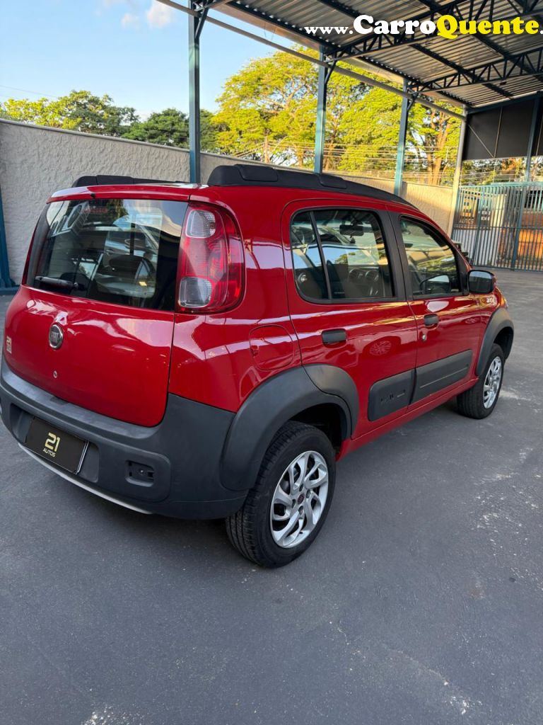 FIAT   UNO WAY 1.0 EVO FIRE FLEX 8V 5P   VERMELHO 2012 1.0 FLEX - Loja