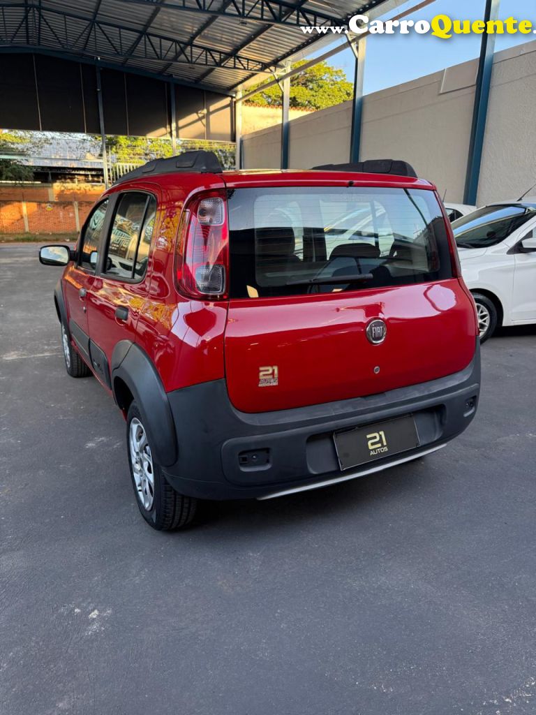 FIAT   UNO WAY 1.0 EVO FIRE FLEX 8V 5P   VERMELHO 2012 1.0 FLEX - Loja