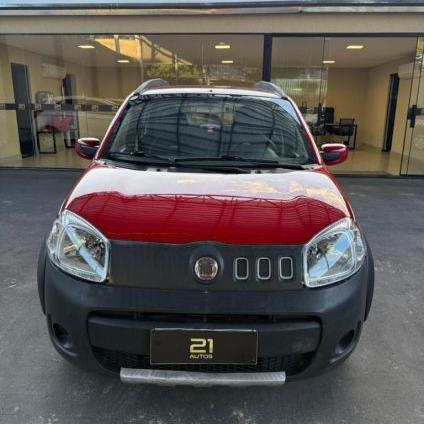 FIAT   UNO WAY 1.0 EVO FIRE FLEX 8V 5P   VERMELHO 2012 1.0 FLEX