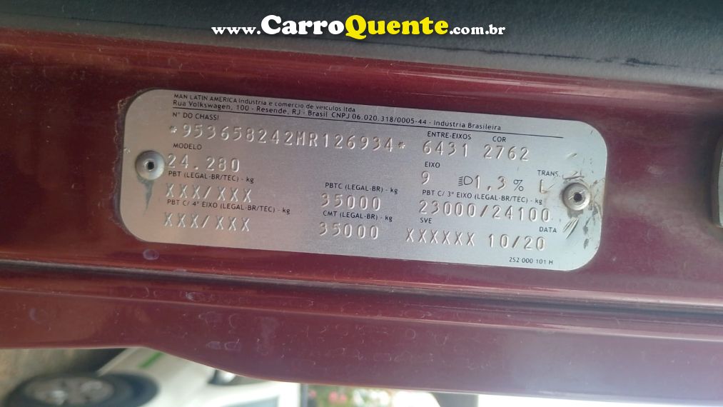Volkswagen 24280 24-280 E Constel. 6x2 2p (E5) Chassi - Loja