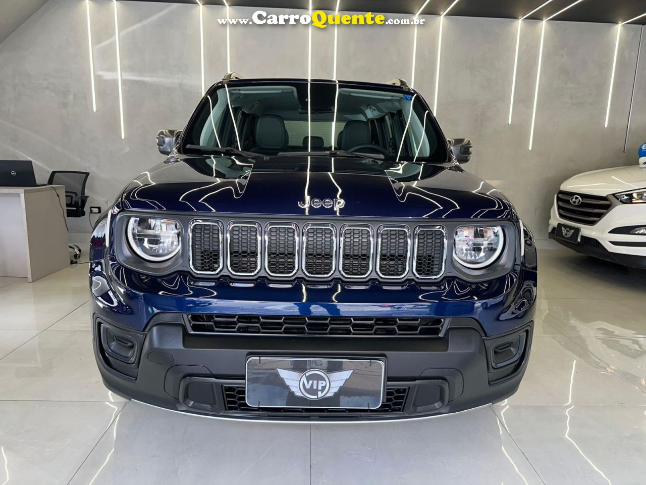 JEEP   RENEGADE LONG. T270 1.3 TB 4X2 FLEX AUT.   AZUL 2024 1.3 FLEX - Loja