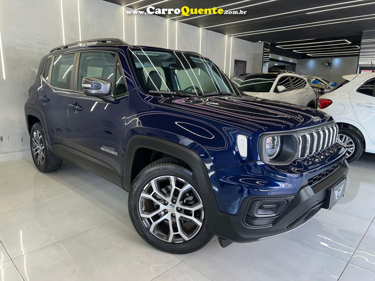 JEEP   RENEGADE LONG. T270 1.3 TB 4X2 FLEX AUT.   AZUL 2024 1.3 FLEX - Loja