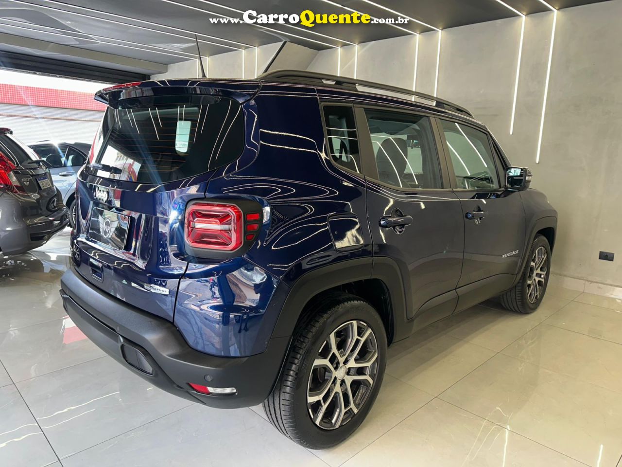 JEEP   RENEGADE LONG. T270 1.3 TB 4X2 FLEX AUT.   AZUL 2024 1.3 FLEX - Loja