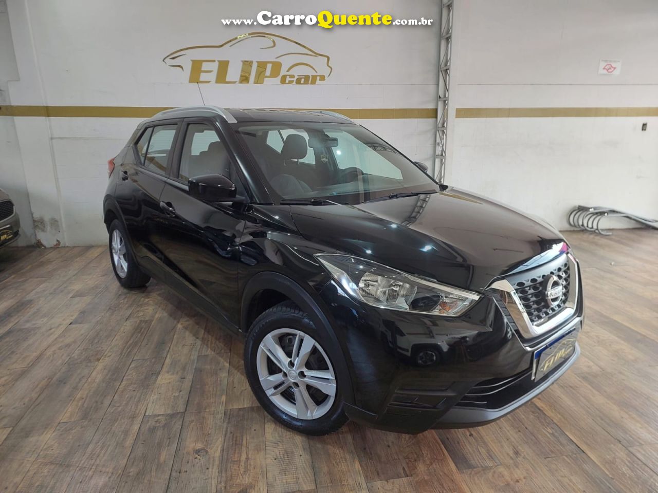 NISSAN   KICKS S 1.6 16V FLEXSTAR 5P MEC.   PRETO 2018 1.6 FLEX - Loja