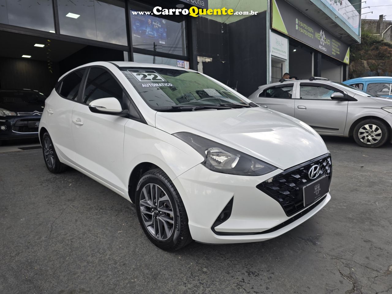 HYUNDAI   HB20 EVOLUTION 1.0 TB FLEX 12V AUT.   BRANCO 2022 1.0 FLEX - Loja