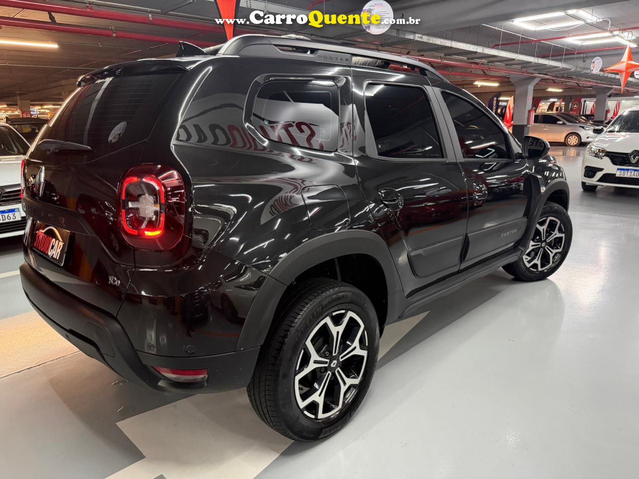 RENAULT   DUSTER ICONIC 1.3 TB 16V FLEX AUT.   PRETO 2024 1.3 FLEX - Loja