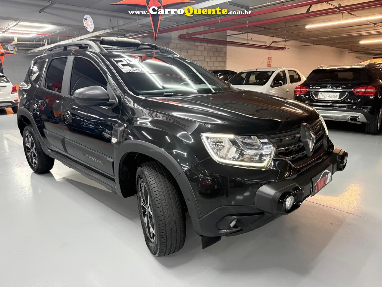RENAULT   DUSTER ICONIC 1.3 TB 16V FLEX AUT.   PRETO 2024 1.3 FLEX - Loja
