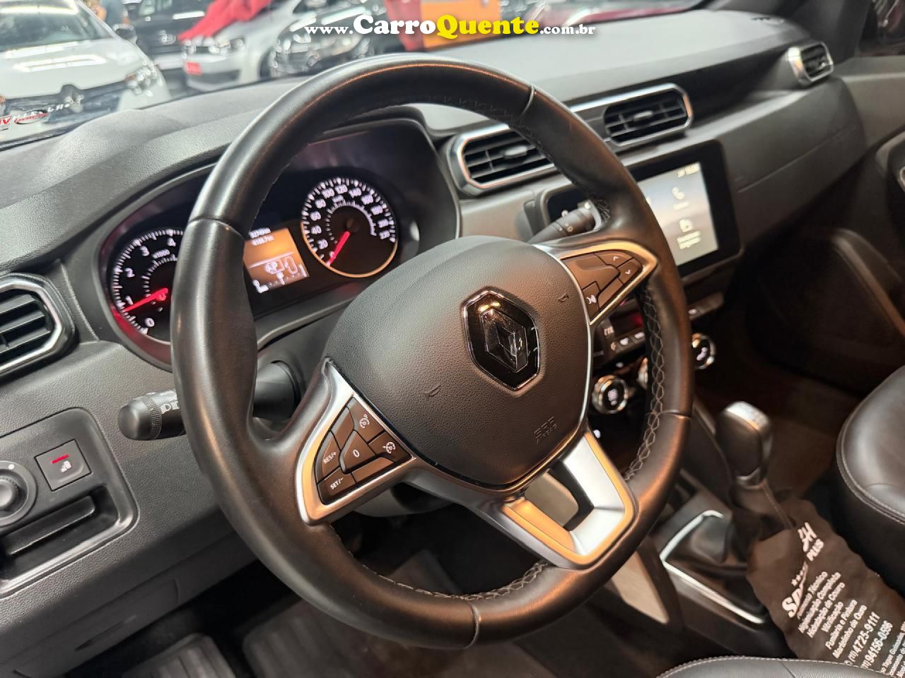 RENAULT   DUSTER ICONIC 1.3 TB 16V FLEX AUT.   PRETO 2024 1.3 FLEX - Loja