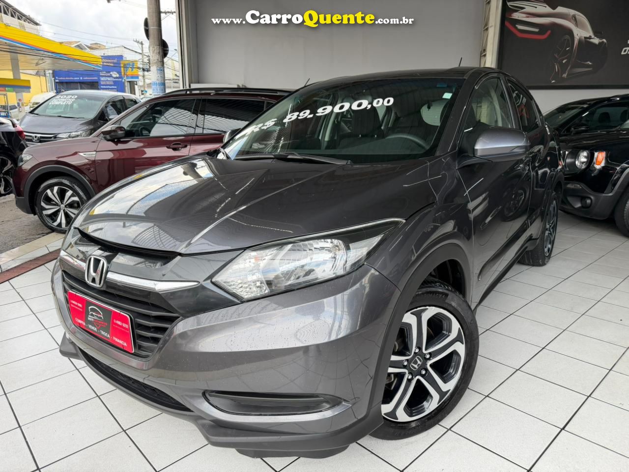 HONDA   HR-V LX 1.8 FLEXONE 16V 5P AUT.   CINZA 2016 1.8 GASOLINA - Loja