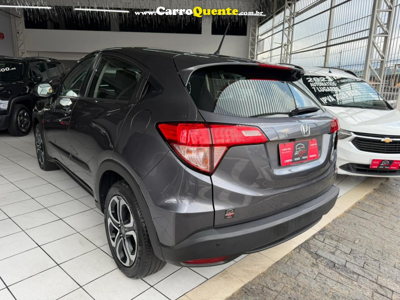 HONDA   HR-V LX 1.8 FLEXONE 16V 5P AUT.   CINZA 2016 1.8 GASOLINA - Loja
