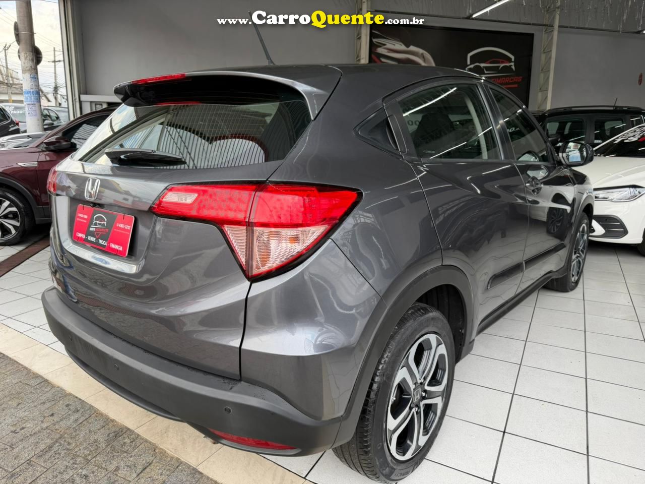 HONDA   HR-V LX 1.8 FLEXONE 16V 5P AUT.   CINZA 2016 1.8 GASOLINA - Loja