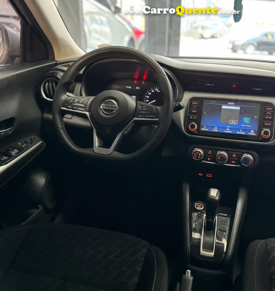 NISSAN   KICKS ADVANCE 1.6 16V FLEX AUT.   PRATA 2022 1.6 FLEX - Loja