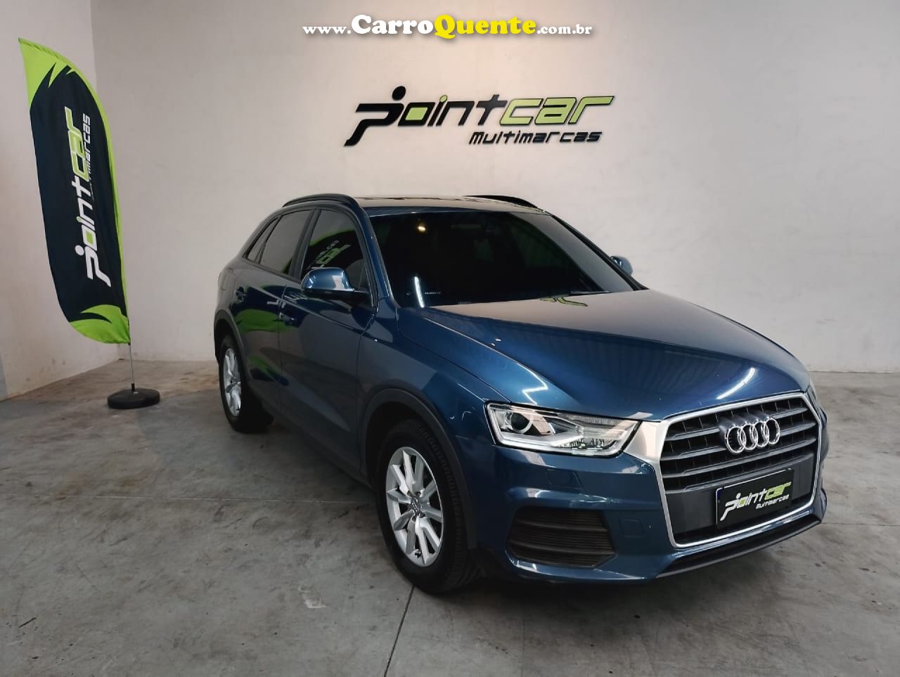 AUDI   Q3 1.4 TFSITFSI FLEX S-TRONIC 5P   AZUL 2017 1.4 FLEX - Loja
