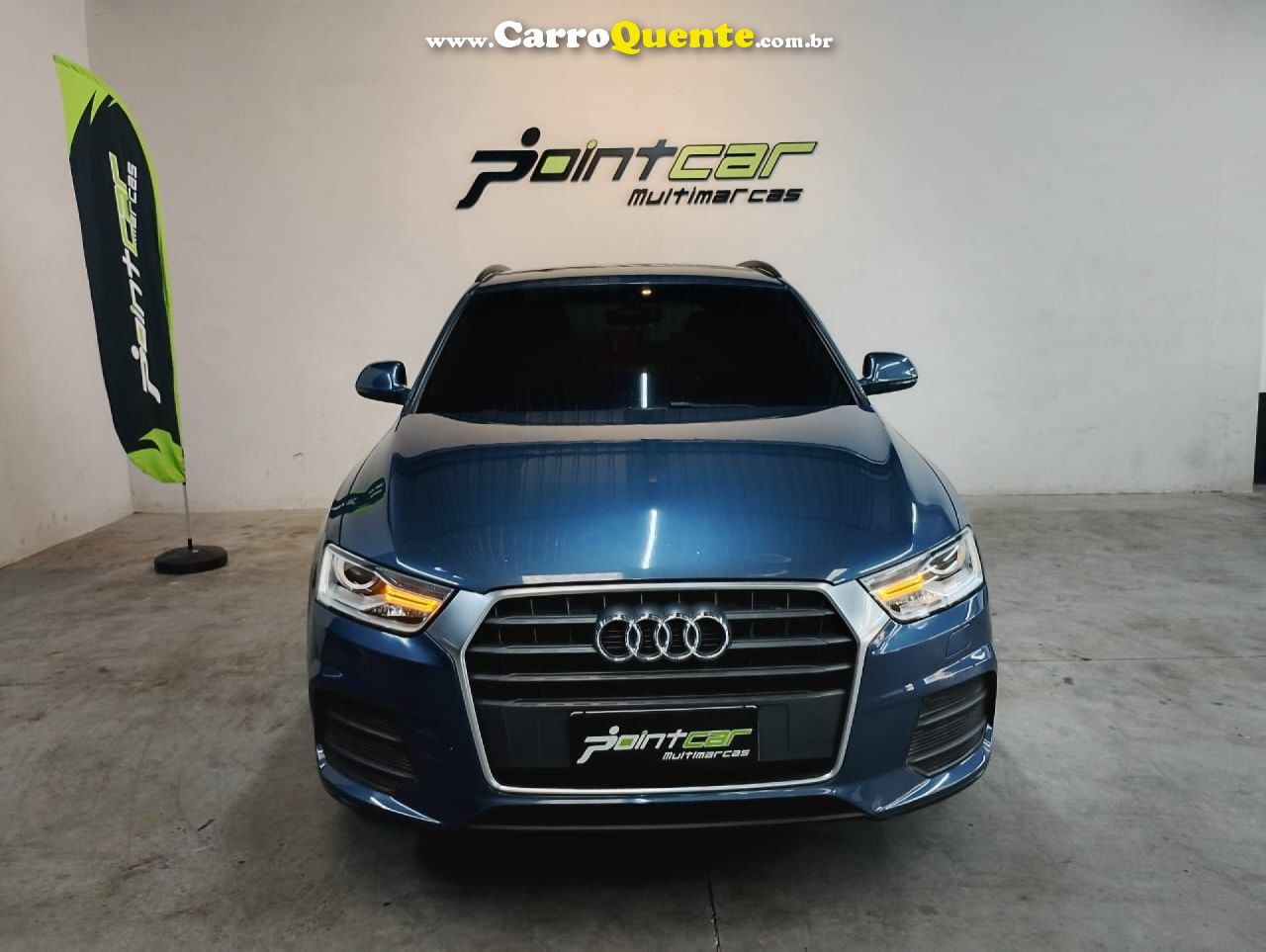 AUDI   Q3 1.4 TFSITFSI FLEX S-TRONIC 5P   AZUL 2017 1.4 FLEX - Loja