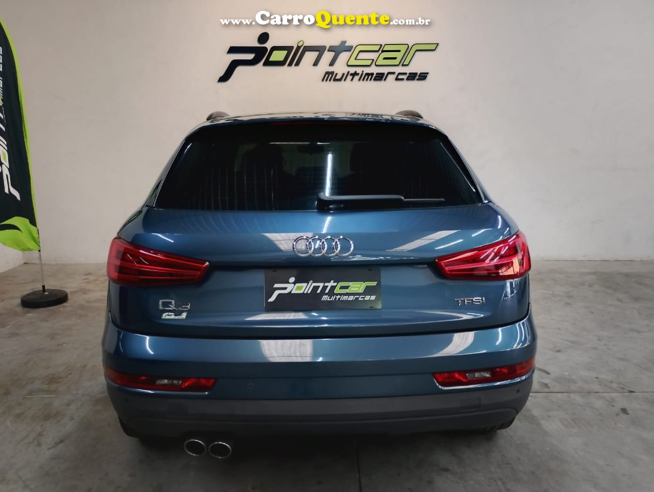 AUDI   Q3 1.4 TFSITFSI FLEX S-TRONIC 5P   AZUL 2017 1.4 FLEX - Loja