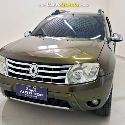 RENAULT   DUSTER 1.6 HI-FLEX 16V MEC.   VERDE 2013 1.6 FLEX