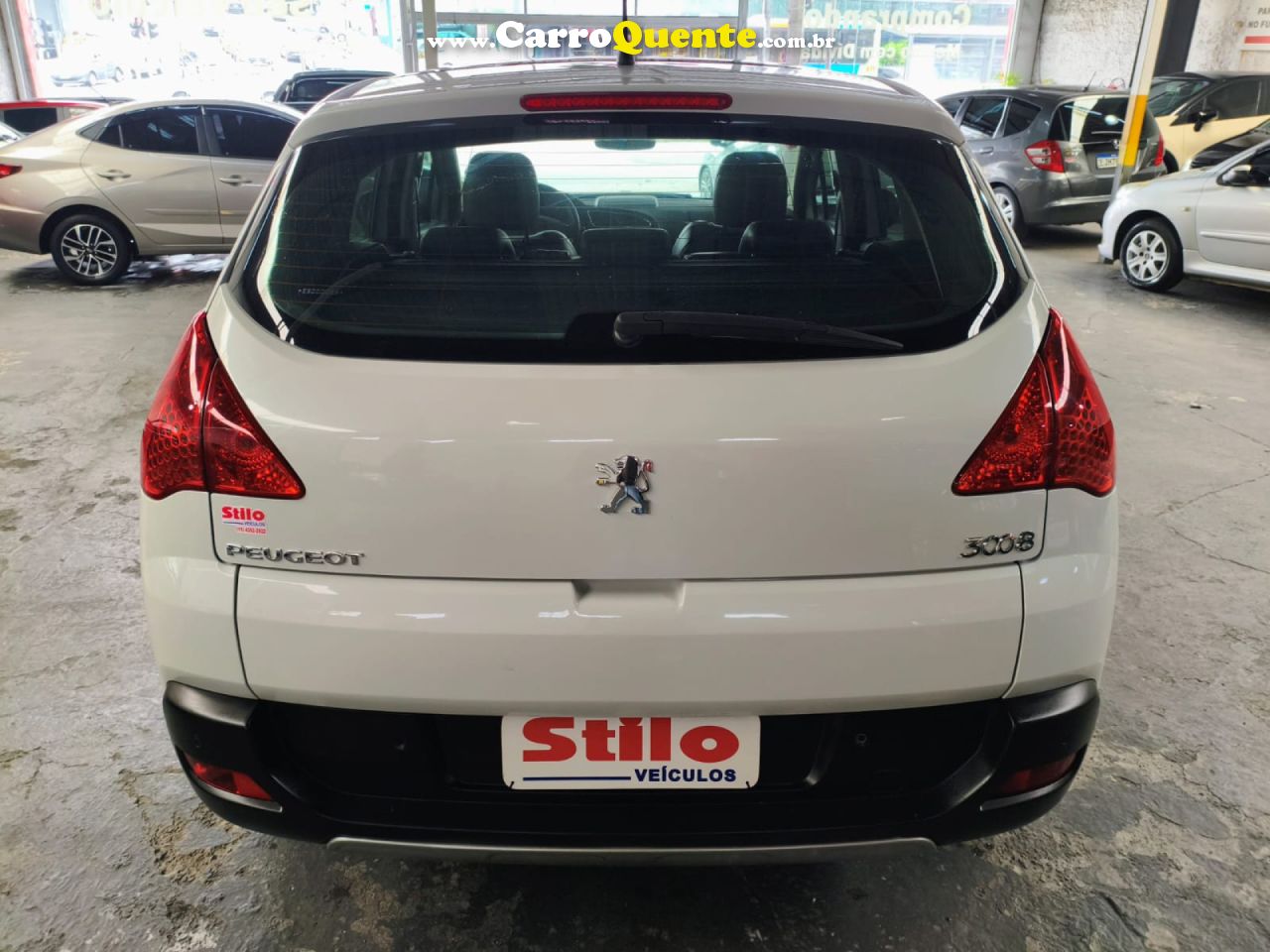 PEUGEOT   3008 GRIFFE 1.6 TURBO 16V 5P AUT.   BRANCO 2014 1.6 GASOLINA - Loja