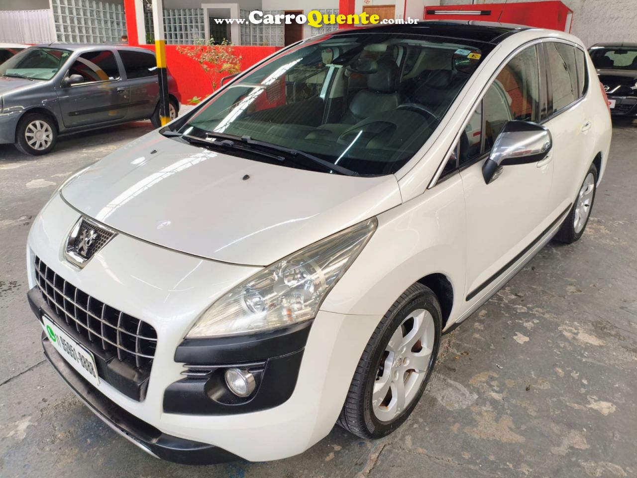 PEUGEOT   3008 GRIFFE 1.6 TURBO 16V 5P AUT.   BRANCO 2014 1.6 GASOLINA - Loja