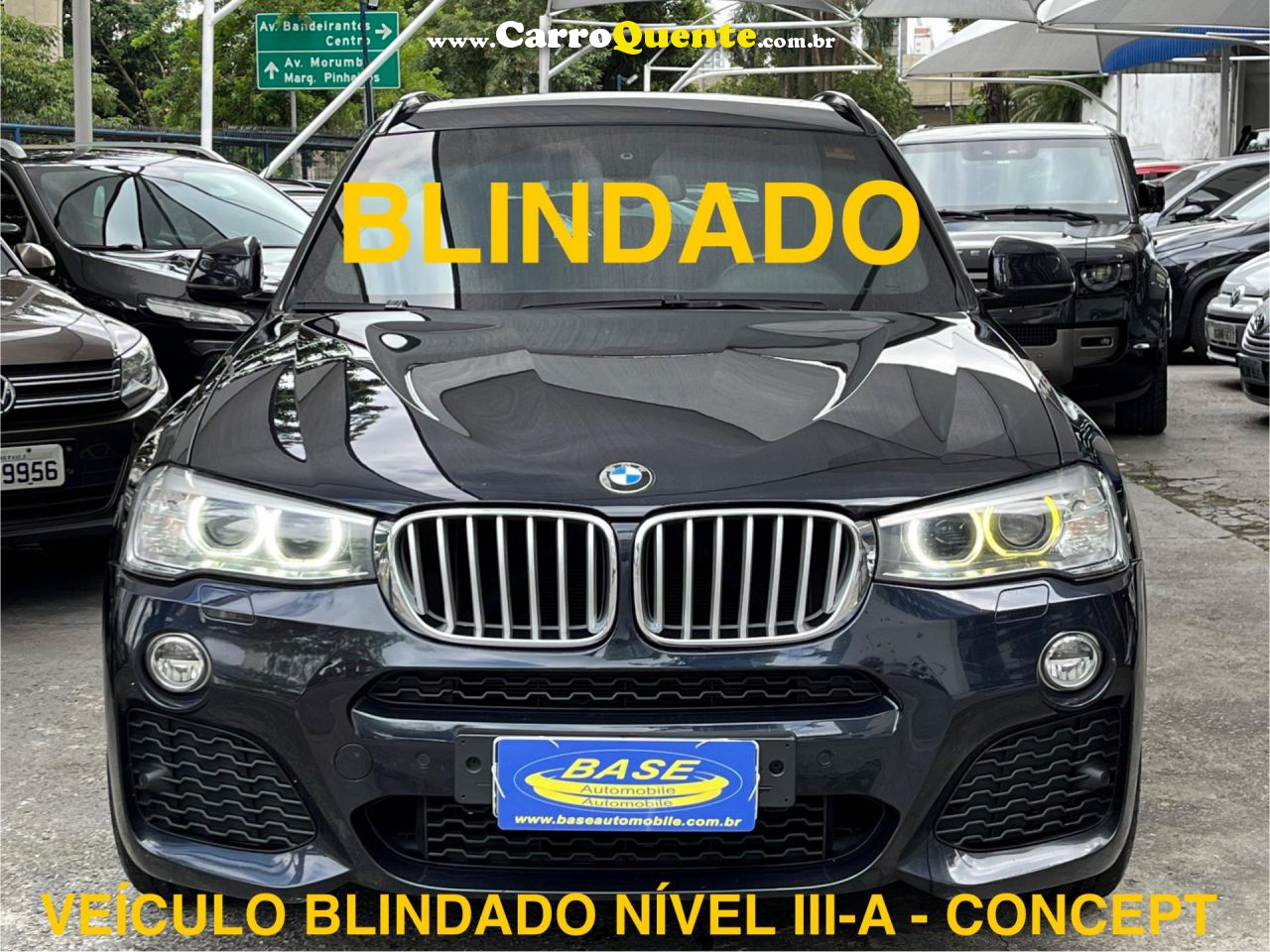 BMW   X3 XDRIVE 35IM-SPORT 3.0 306CV BI-TURBO   PRETO 2016 3.0 V6 T GASOLINA - Loja