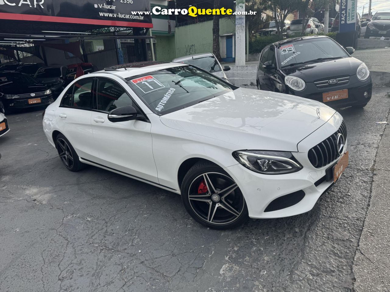 MERCEDES-BENZ   C-200 AVANTGARDE 2.0 TB 16V 184CV AUT.   BRANCO 2017 2.0 GASOLINA - Loja
