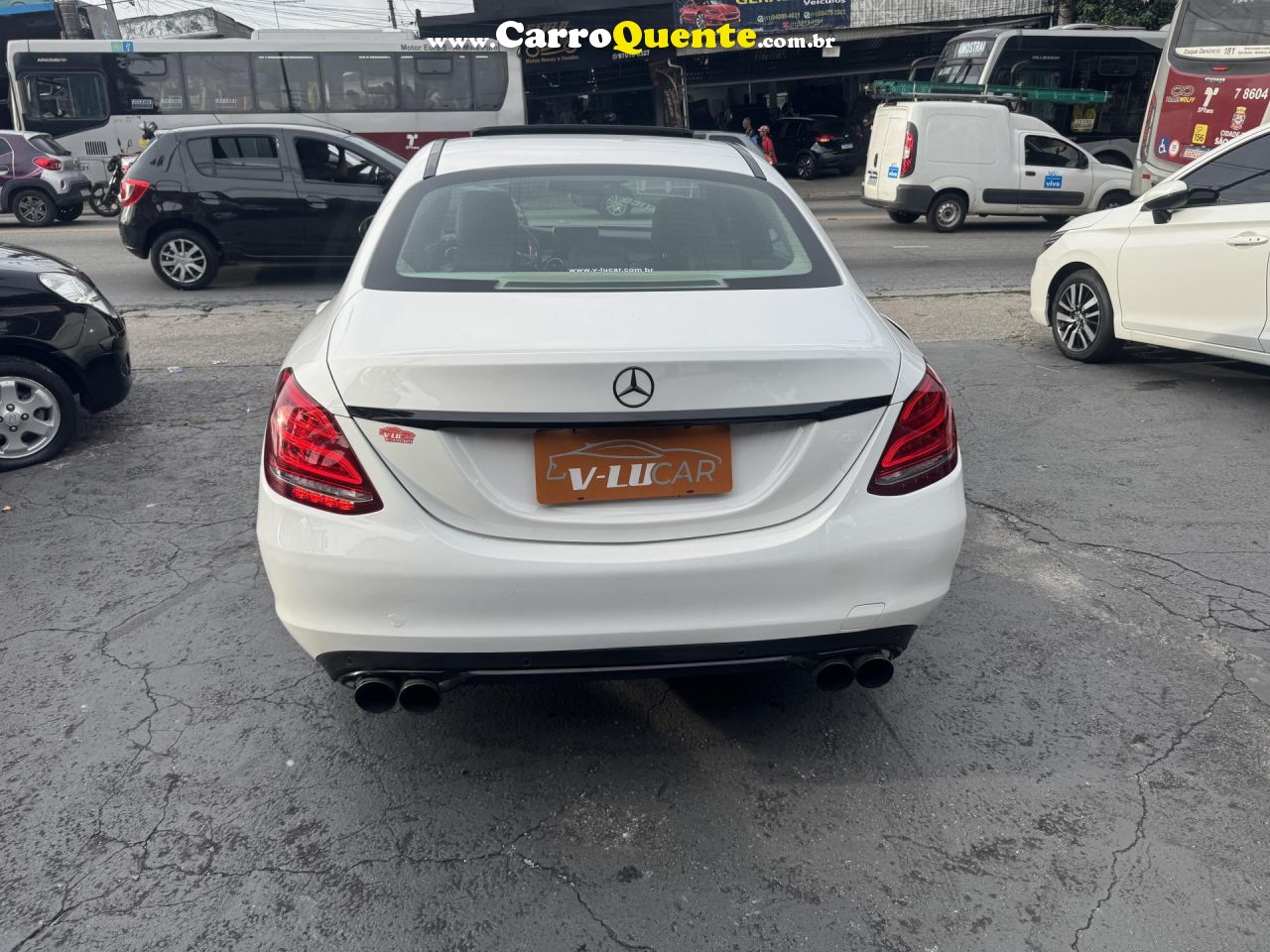 MERCEDES-BENZ   C-200 AVANTGARDE 2.0 TB 16V 184CV AUT.   BRANCO 2017 2.0 GASOLINA - Loja