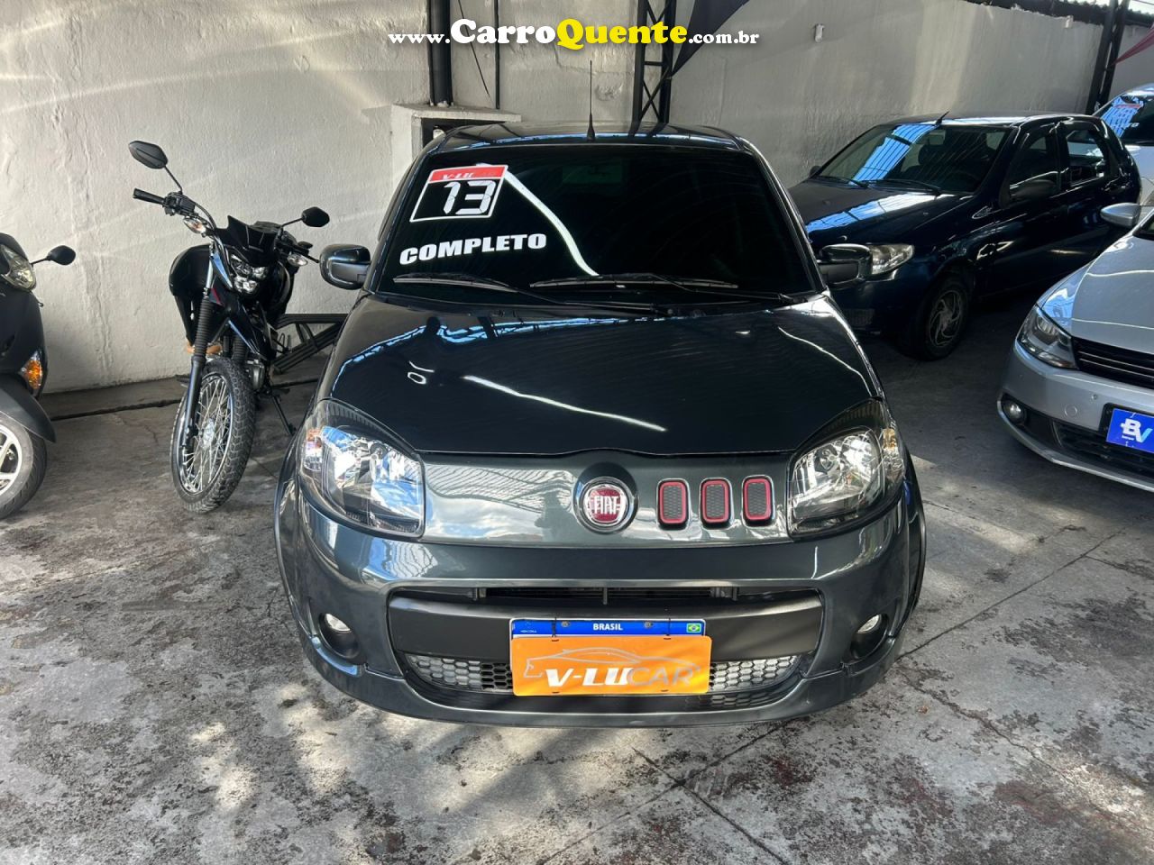 FIAT   UNO SPORTING 1.4 EVO FIRE FLEX 8V 4P   CINZA 2013 1.4 FLEX - Loja