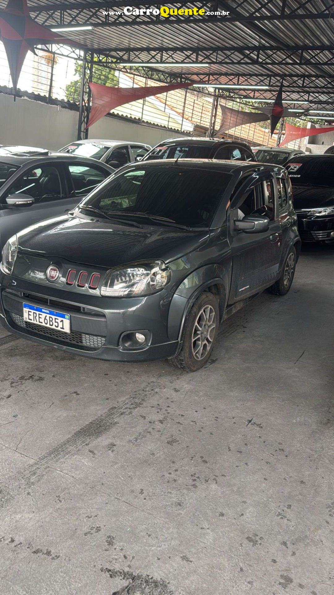 FIAT   UNO SPORTING 1.4 EVO FIRE FLEX 8V 4P   CINZA 2013 1.4 FLEX - Loja