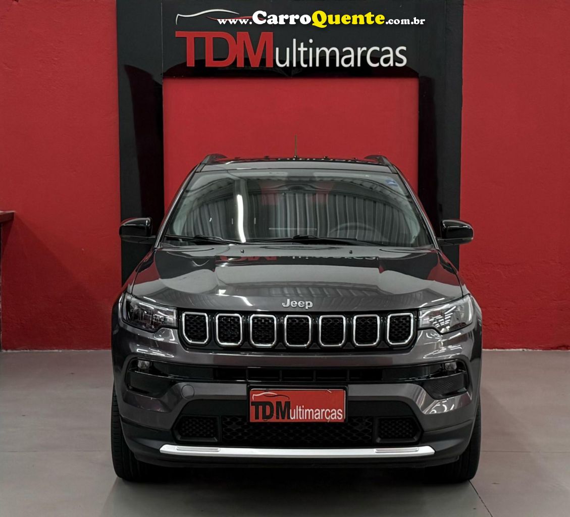 JEEP   COMPASS LONG. T270 1.3 TB 4X2 FLEX AUT.   CINZA 2022 1.3 FLEX - Loja