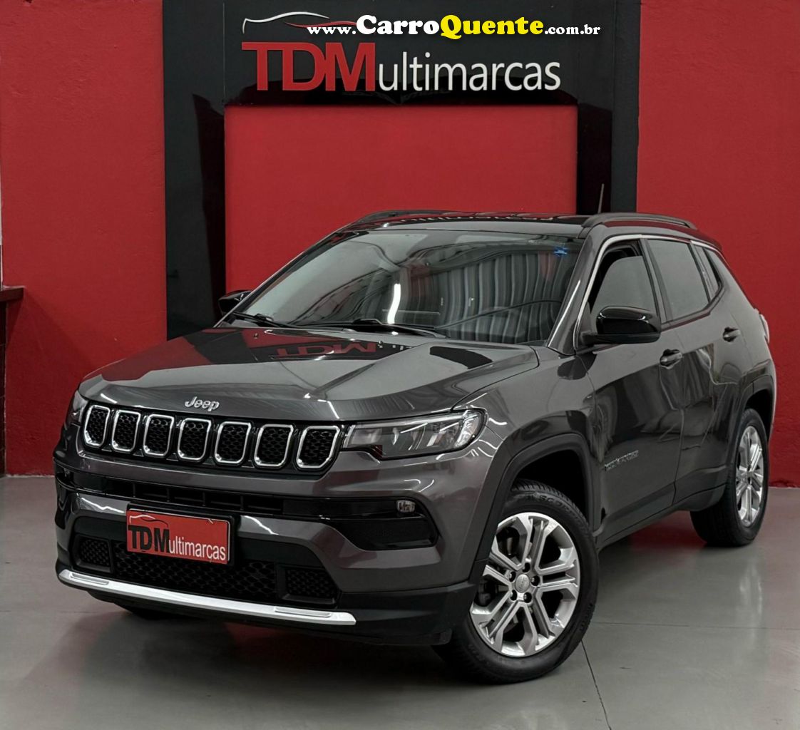 JEEP   COMPASS LONG. T270 1.3 TB 4X2 FLEX AUT.   CINZA 2022 1.3 FLEX - Loja