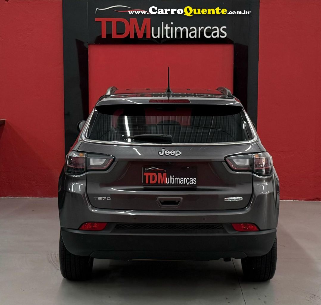 JEEP   COMPASS LONG. T270 1.3 TB 4X2 FLEX AUT.   CINZA 2022 1.3 FLEX - Loja