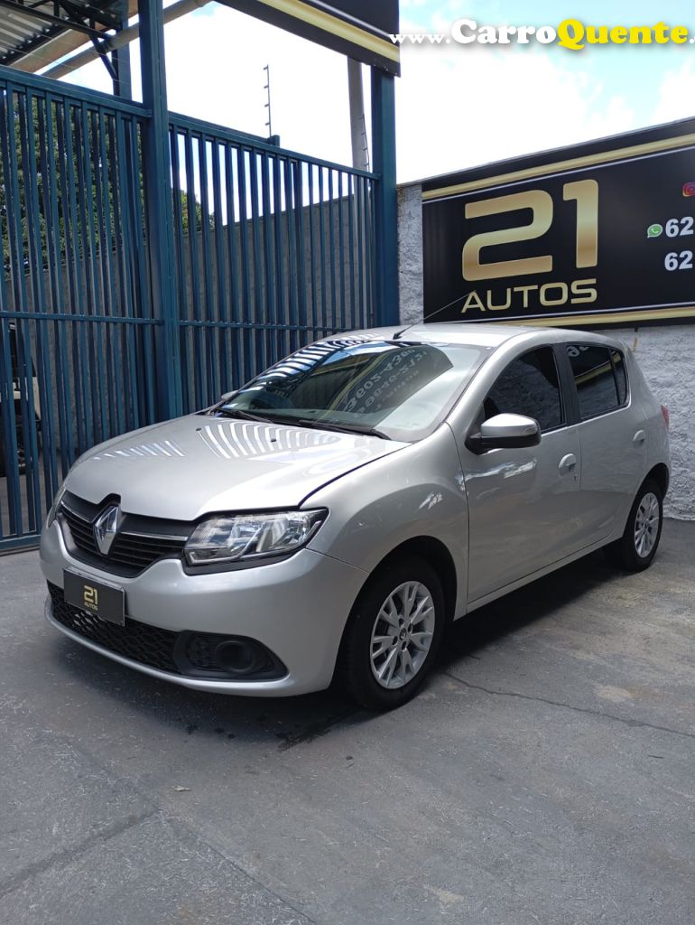 RENAULT   SANDERO EXPRES EASYR HI-FLEX 1.6 8V   PRATA 2017 1.6 GASOLINA - Loja