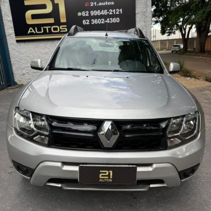 RENAULT   DUSTER DYNAMIQUE 2.0 FLEX 16V AUT.   PRATA 2016 2.0 FLEX
