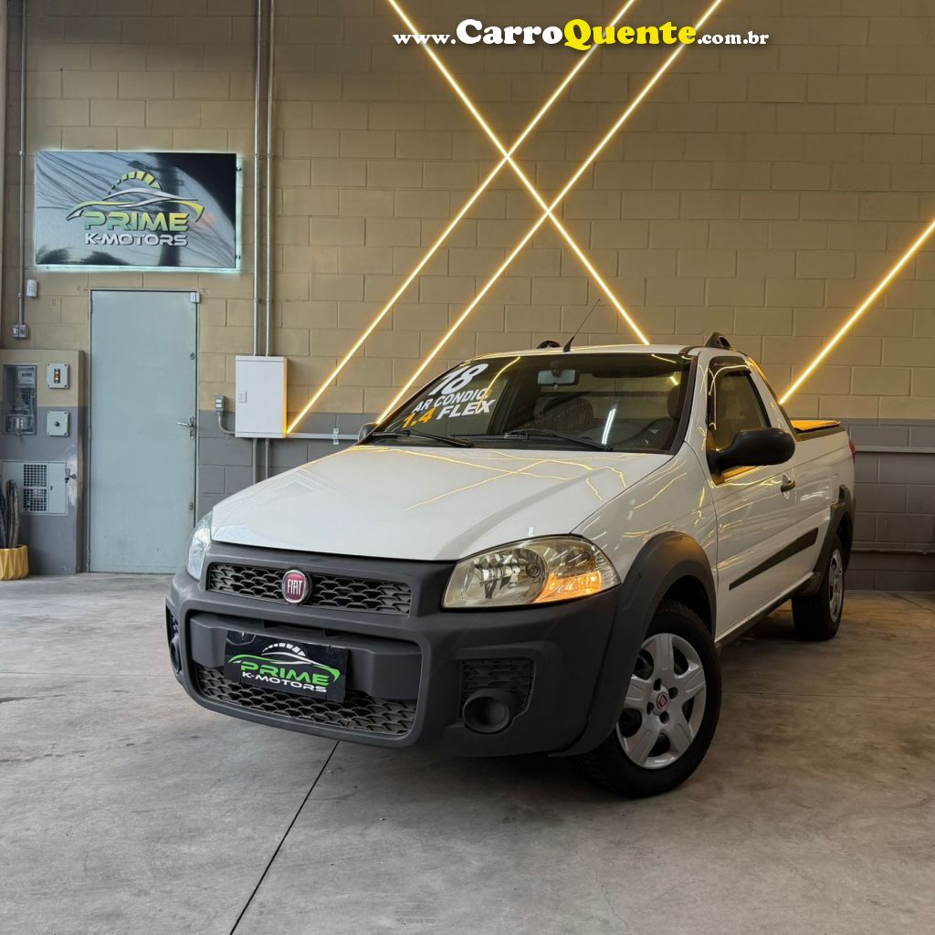 FIAT   STRADA WORKING HARD 1.4 FIRE FLEX 8V CE   BRANCO 2018 1.4 FLEX - Loja