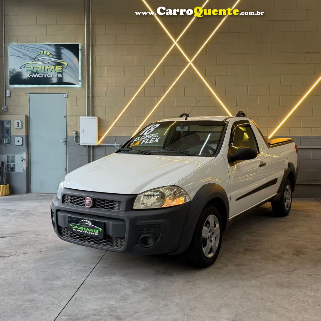 FIAT   STRADA WORKING HARD 1.4 FIRE FLEX 8V CE   BRANCO 2018 1.4 FLEX - Loja