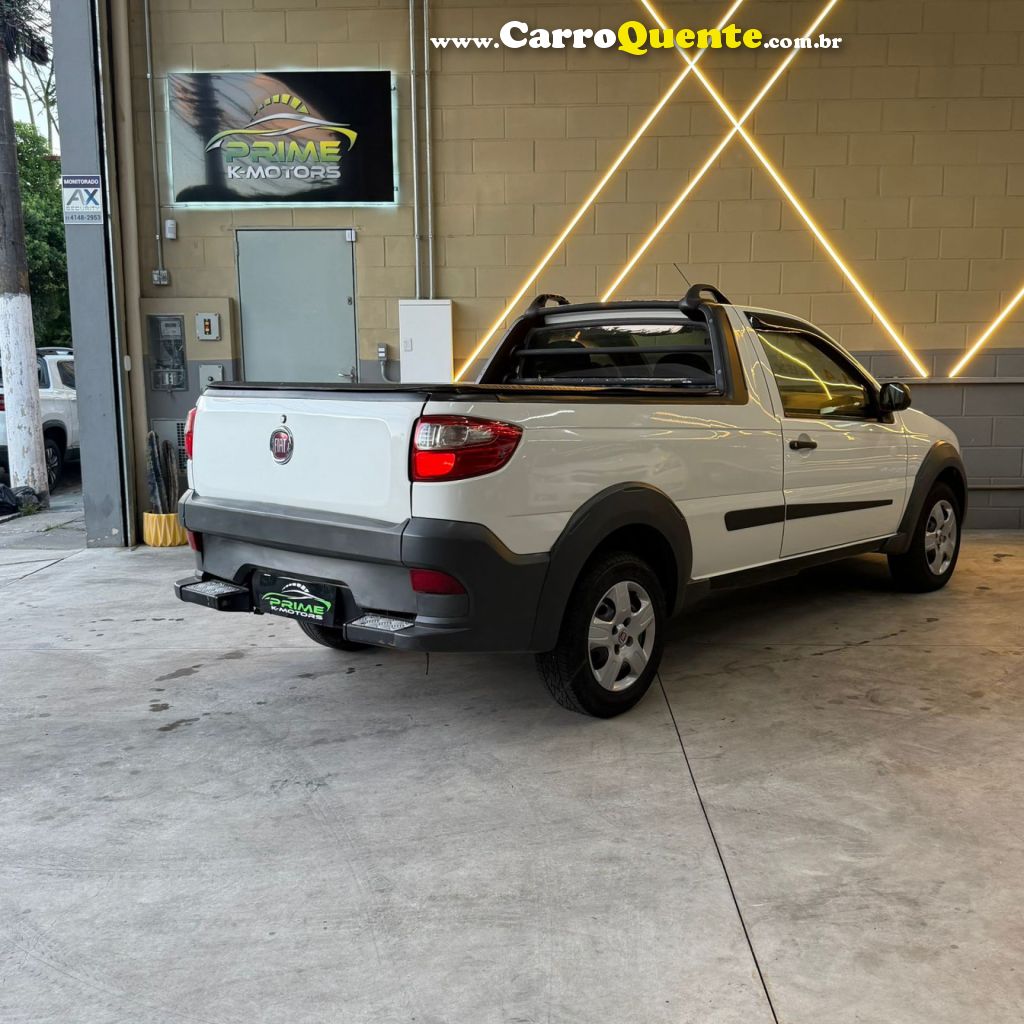 FIAT   STRADA WORKING HARD 1.4 FIRE FLEX 8V CE   BRANCO 2018 1.4 FLEX - Loja